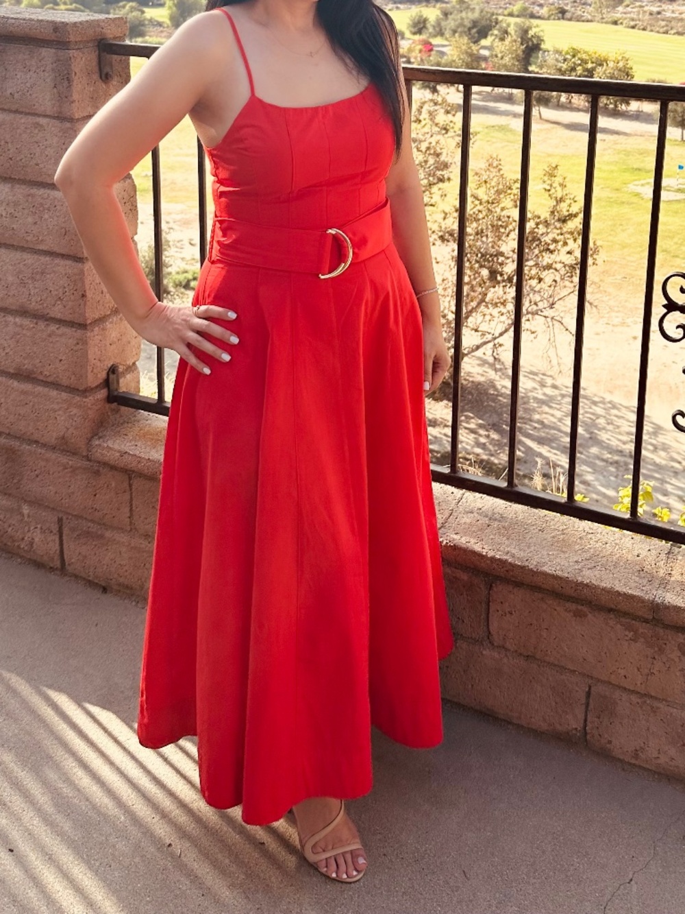 Zara spaghetti strap dress